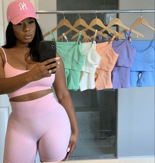 Opposites Attract in Baby Pink