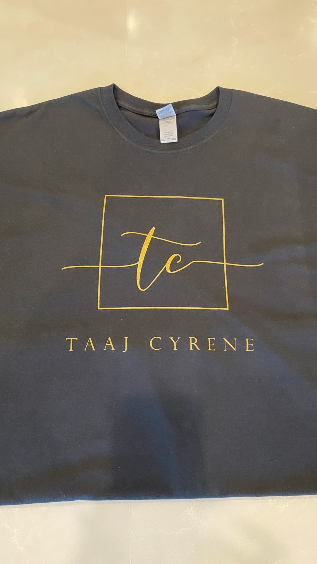 Taaj Cyrene Logo T-Shirt - Black