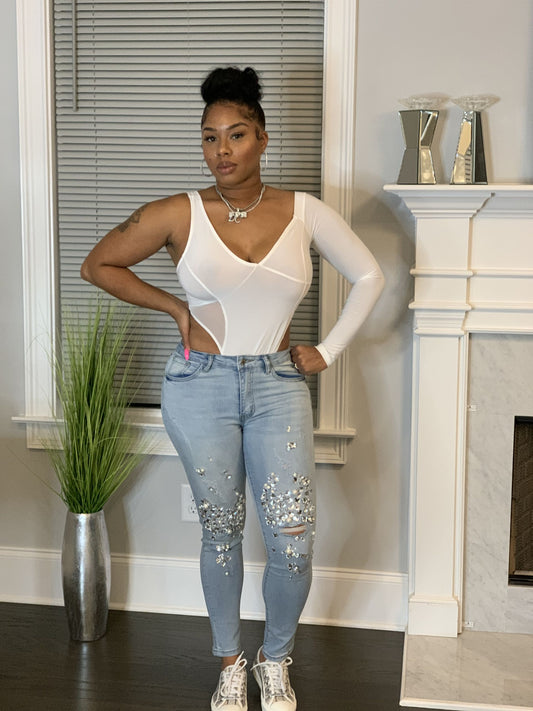 Game Over Rhinestone Jeans