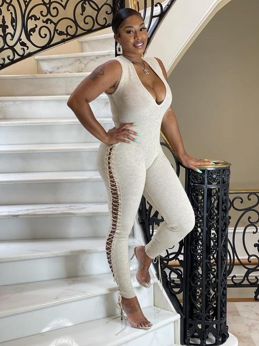 Signature Jumpsuit Oatmeal