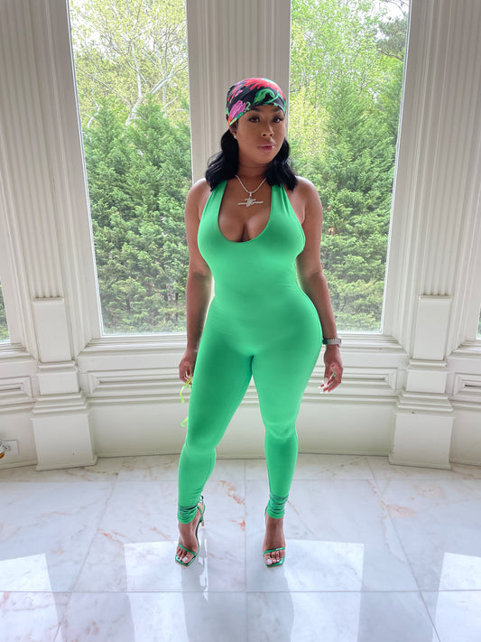 Ms. Verde Halter Jumpsuit