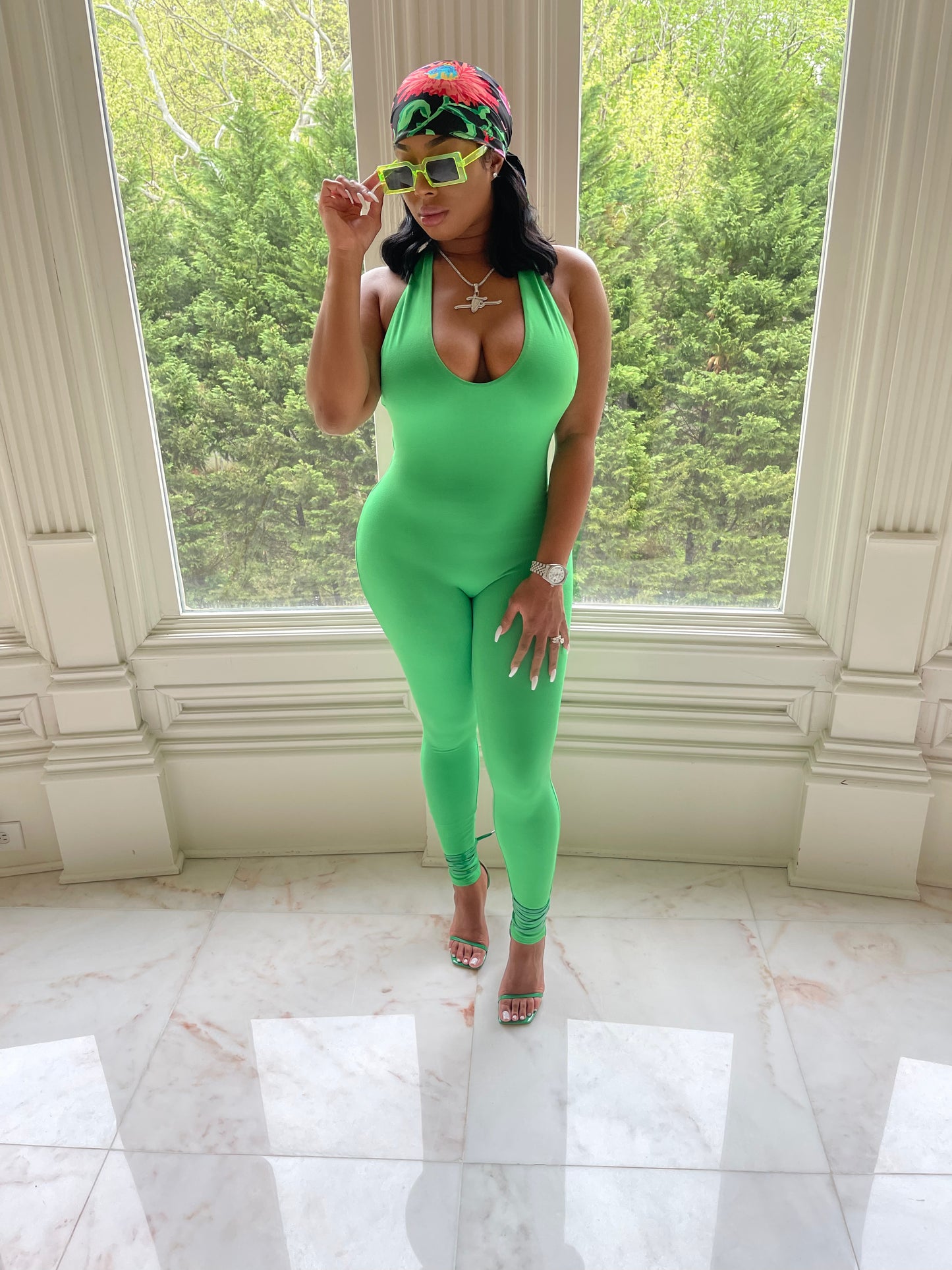 Ms. Verde Halter Jumpsuit