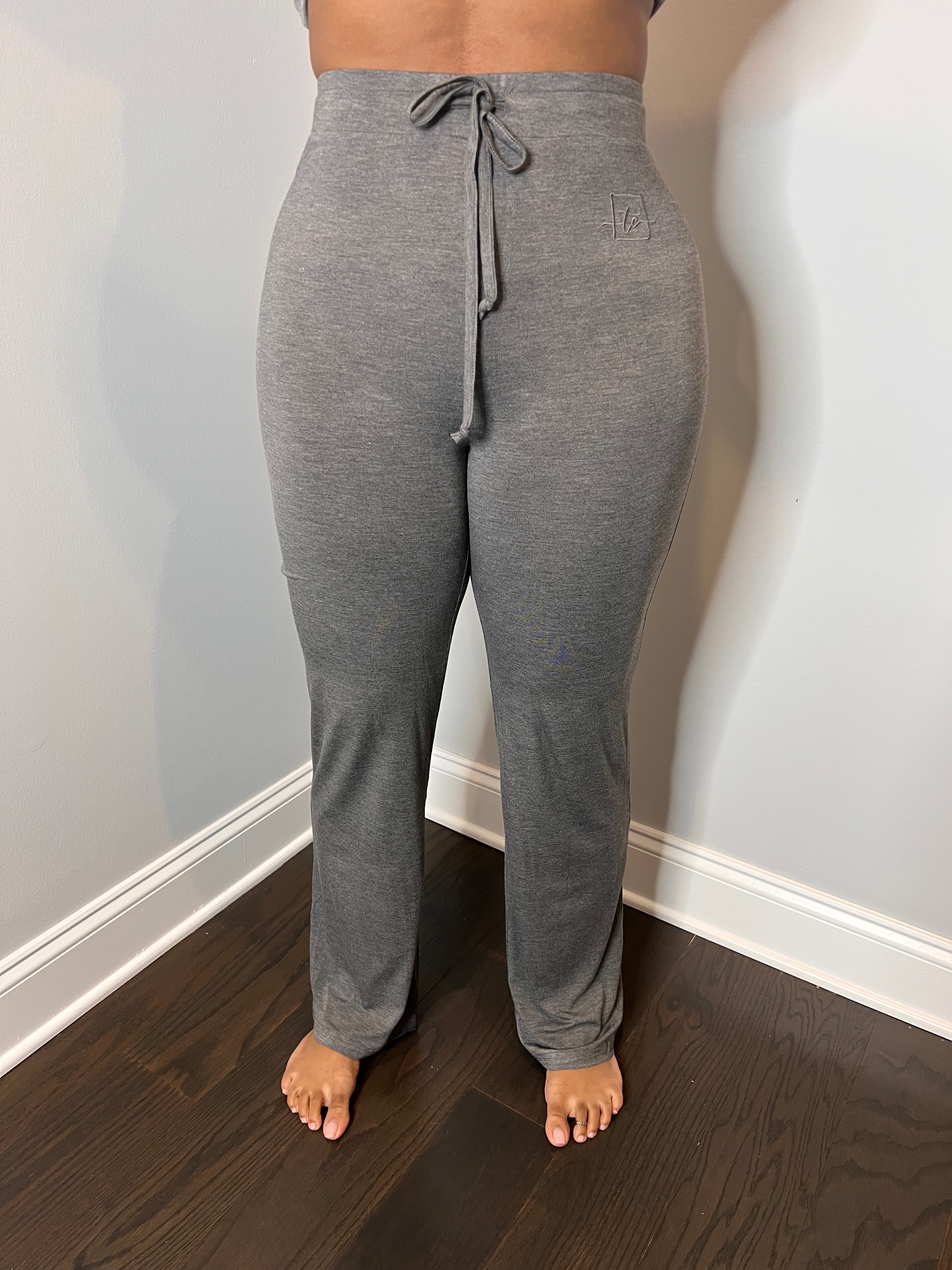Women's Gray Stylish Lounge Pants 
