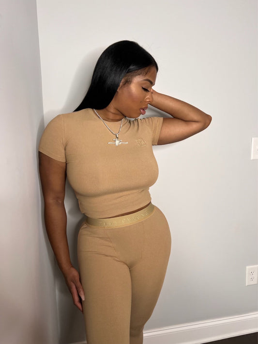 NEW Basic Ribbed Short Sleeve Top